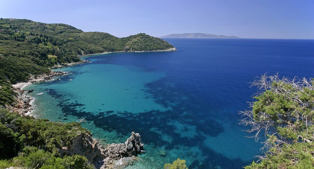 Cala Grande, costa rocciosa e mare cristallino