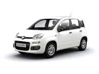 Fiat Panda bianca, vista laterale